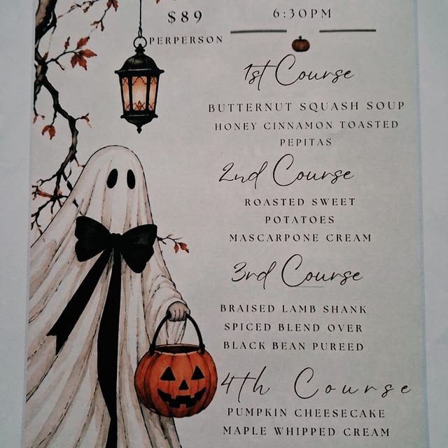 Four Course Wine and Entree Fall Dinner