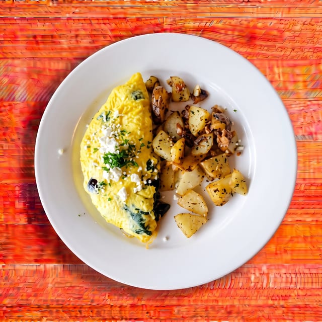 Spinach Omelet.