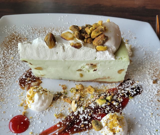 Pistachio Cheesecake.